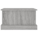 opbevaringskasse 50x30x28 cm konstrueret træ grå sonoma-eg
