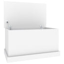 opbevaringskasse hvid 70x40x38 cm konstrueret træ