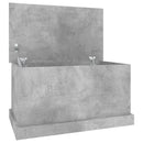 opbevaringskasse 70x40x38 cm konstrueret træ betongrå