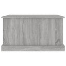 opbevaringskasse 70x40x38 cm konstrueret træ grå sonoma-eg