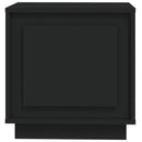 sengeborde 2 stk. 44x35x45 cm konstrueret træ sort