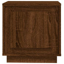 sengebord 44x35x45 cm konstrueret træ brun egetræsfarve