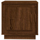 sengeborde 2 stk. 44x35x45 cm konstrueret træ brun egetræsfarve
