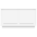 tv-bord 80x35x45 cm konstrueret træ hvid