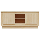 tv-bord 102x35x45 cm konstrueret træ sonoma-eg