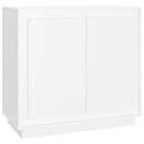 skænk 80x34x75 cm konstrueret træ hvid
