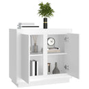 skænk 80x34x75 cm konstrueret træ hvid