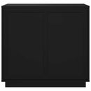 skænk 80x34x75 cm konstrueret træ sort