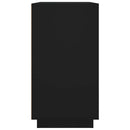 skænk 80x34x75 cm konstrueret træ sort