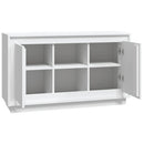 skænk 102x35x60 cm konstrueret træ hvid