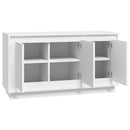 skænk 102x35x55 cm konstrueret træ hvid