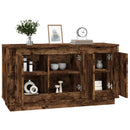 skænk 102x35x55 cm konstrueret træ røget egetræsfarve