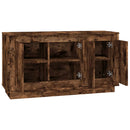 skænk 102x35x55 cm konstrueret træ røget egetræsfarve