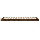 sengeramme 100x200 cm uden madras konstrueret træ røget eg