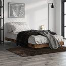 sengeramme 100x200 cm uden madras konstrueret træ røget eg