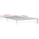 sengeramme 90x200 cm konstrueret træ hvid