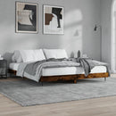 sengeramme 150x200 cm uden madras konstrueret træ røget eg