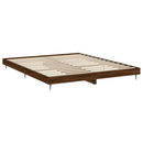 sengeramme 120x200 cm uden madras konstrueret træ brunt eg