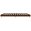 sengeramme 120x200 cm uden madras konstrueret træ brunt eg