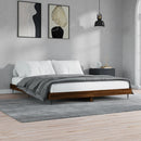 sengeramme 120x200 cm uden madras konstrueret træ brunt eg