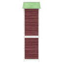 redskabsskur 120x53,5x170 cm massivt fyrretræ mokkafarvet