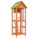 fuglebur 60x58,5x160 cm massivt fyrretræ brun