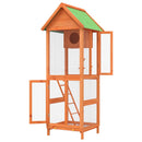 fuglebur 60x58,5x160 cm massivt fyrretræ brun