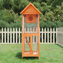 fuglebur 60x58,5x160 cm massivt fyrretræ brun