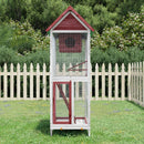 fuglebur 60x58,5x160 cm massivt fyrretræ mokkafarvet