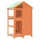 fuglebur 97x81x152 cm massivt fyrretræ brun