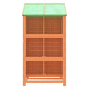 fuglebur 97x81x152 cm massivt fyrretræ brun
