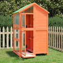 fuglebur 97x81x152 cm massivt fyrretræ brun