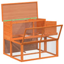 kaninbur 102x90x84,5 cm massivt fyrretræ brun