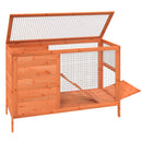 kaninbur 103x44x69,5 cm massivt fyrretræ brun
