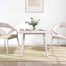 bordplade 70x70x2,5 cm firkantet massivt fyrretræ hvid