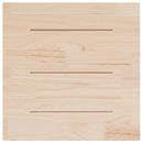 bordplade 70x70x2,5 cm firkantet massivt fyrretræ hvid