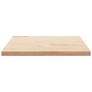 bordplade 80x80x2,5 cm massivt træ firkantet fyrretræ