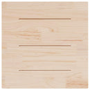 bordplade 80x80x2,5 cm massivt træ firkantet fyrretræ