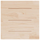 bordplade 80x80x2,5 cm firkantet massivt fyrretræ hvid