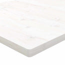 bordplade 80x80x2,5 cm firkantet massivt fyrretræ hvid