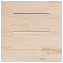bordplade 90x90x2,5 cm firkantet massivt fyrretræ hvid