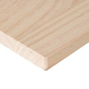 bordplade 100x50x2,5 cm rektangulær massivt fyrretræ