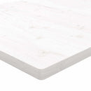 bordplade 110x55x2,5 cm rektangulær massivt fyrretræ hvid