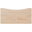 skrivebordsplade 80x40x2,5 cm massivt fyrretræ