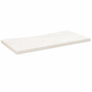 skrivebordsplade 80x40x2,5 cm massivt fyrretræ hvid