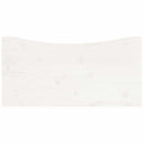 skrivebordsplade 80x40x2,5 cm massivt fyrretræ hvid