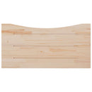 skrivebordsplade 100x50x2,5 cm massivt fyrretræ hvid