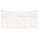 skrivebordsplade 100x50x2,5 cm massivt fyrretræ hvid