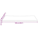 skrivebordsplade 100x60x2,5 cm massivt fyrretræ hvid