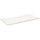 skrivebordsplade 110x60x2,5 cm massivt fyrretræ hvid